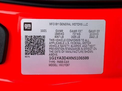 Used 2022 Chevrolet Corvette Stingray Convertible w/ 1LT image 73