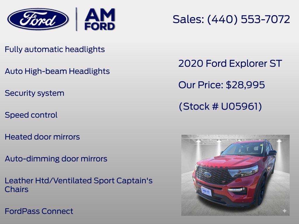 Used 2020 Ford Explorer ST w/ ST Street Pack AWD/4WD image 27