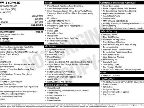Used 2023 BMW i4 eDrive35 w/ Premium Package image 11