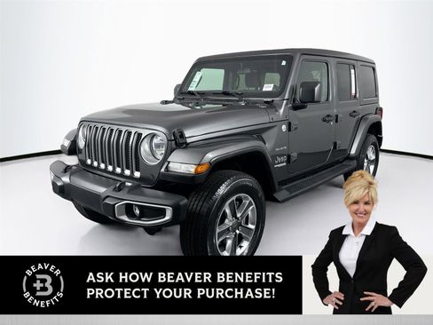 Used 2021 Jeep Wrangler Unlimited Sahara AWD/4WD image 1