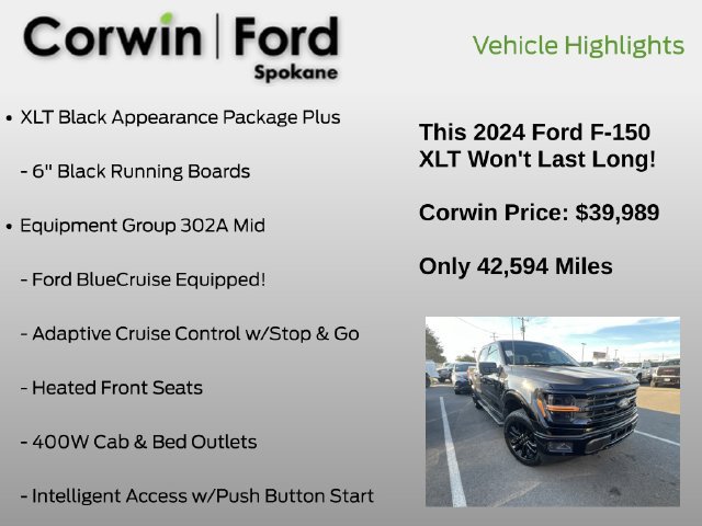 Used 2024 Ford F150 XLT w/ Equipment Group 302A MID AWD/4WD image 12