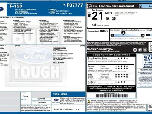 Used 2024 Ford F150 STX w/ Mobile Office Package RWD image 2