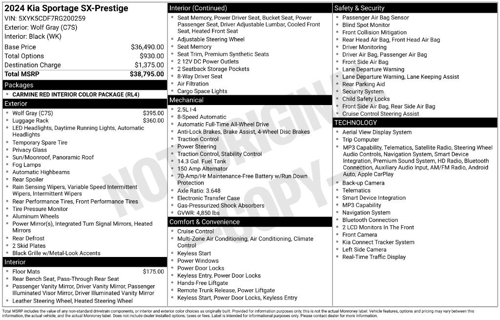 Used 2024 Kia Sportage SX AWD/4WD image 47