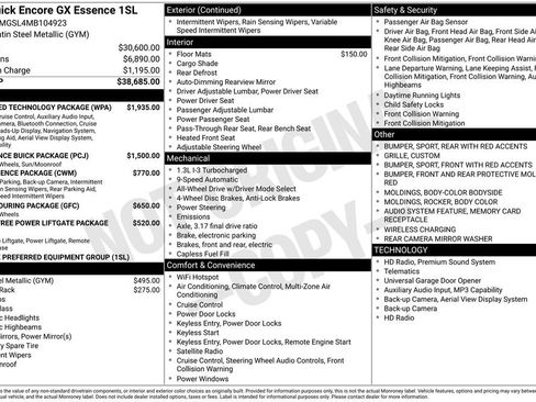 Used 2021 Buick Encore GX Essence w/ Advanced Technology Package AWD/4WD image 4