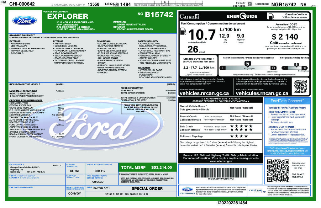 Used 2022 Ford Explorer XLT AWD/4WD image 44
