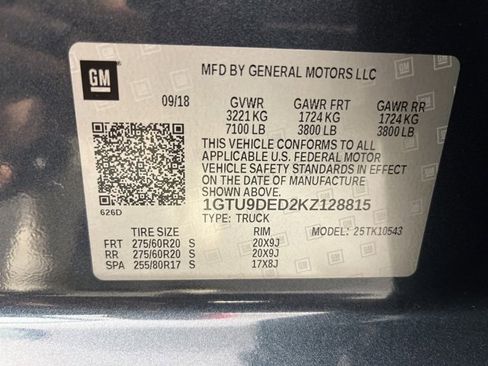 Used 2019 GMC Sierra 1500 SLT w/ SLT Premium Package image 38