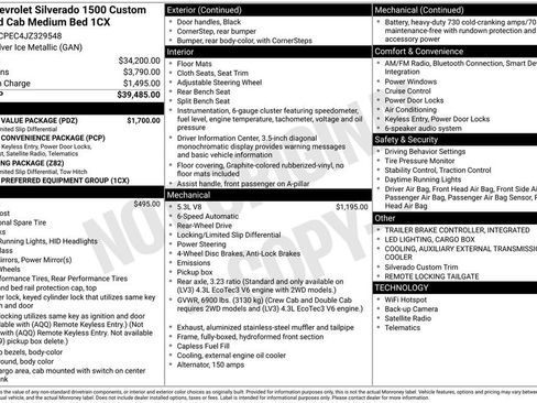 Used 2018 Chevrolet Silverado 1500 Custom w/ Custom Value Package RWD image 7