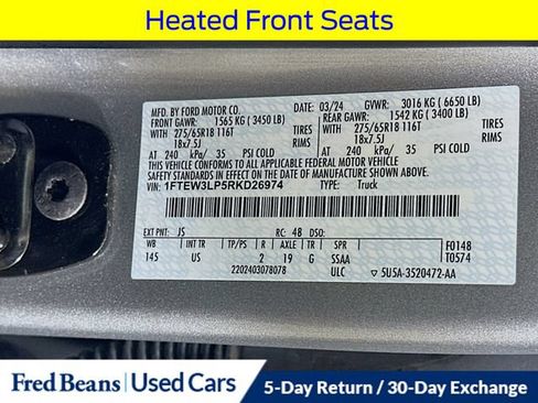 Certified 2024 Ford F150 XLT w/ Equipment Group 302A MID AWD/4WD image 36
