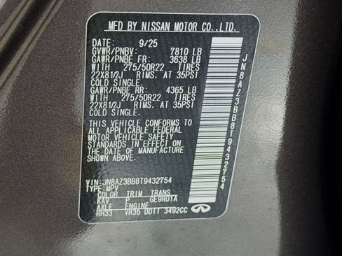 New 2026 INFINITI QX80 Luxe w/ Cargo Package image 44