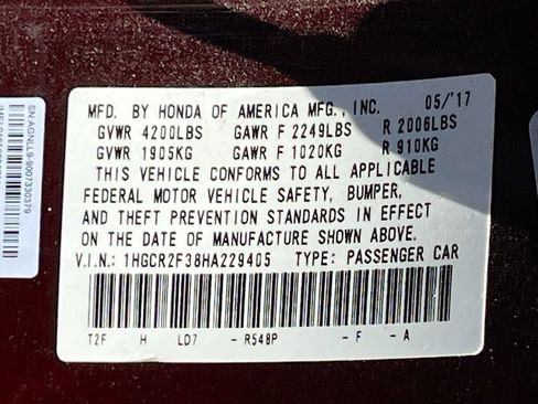 Used 2017 Honda Accord LX image 29