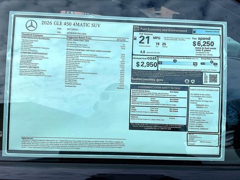 New 2026 Mercedes-Benz GLE 450 4MATIC image 18
