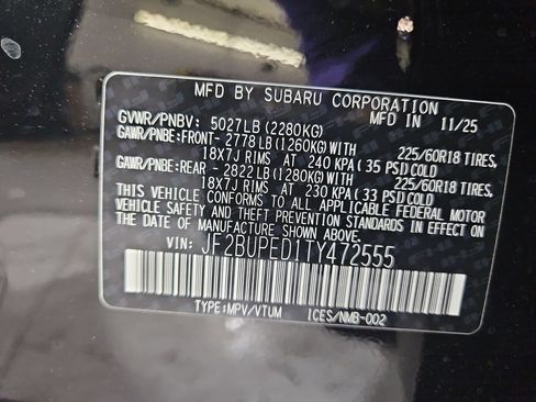 New 2026 Subaru Outback Touring AWD/4WD image 30