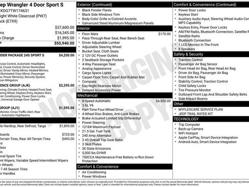 New 2026 Jeep Wrangler Sport S image 6