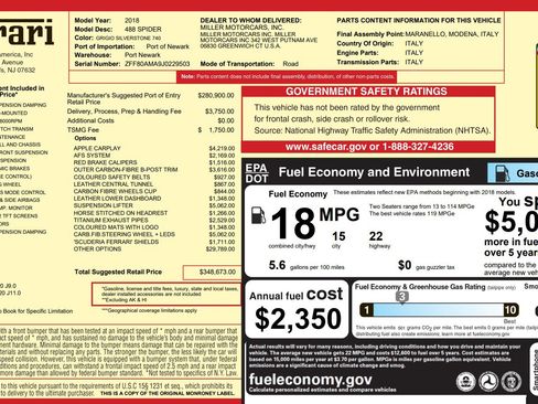 Certified 2018 Ferrari 488 Spider image 36