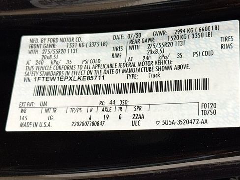 Used 2020 Ford F150 XL w/ Equipment Group 101A Mid AWD/4WD image 24