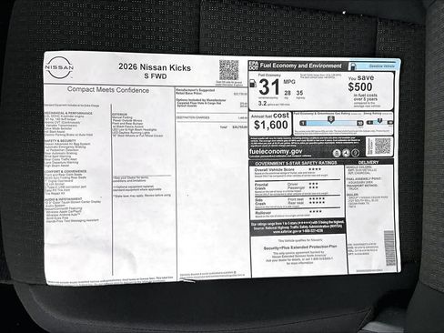 New 2026 Nissan Kicks S FWD image 21