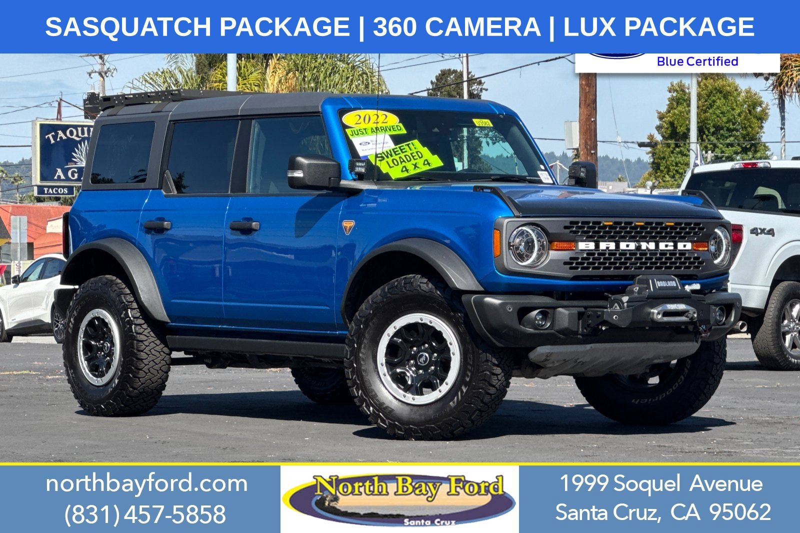 Certified 2022 Ford Bronco Badlands AWD/4WD 360° Tour