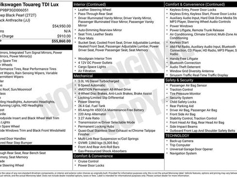 Used 2016 Volkswagen Touareg TDI image 40