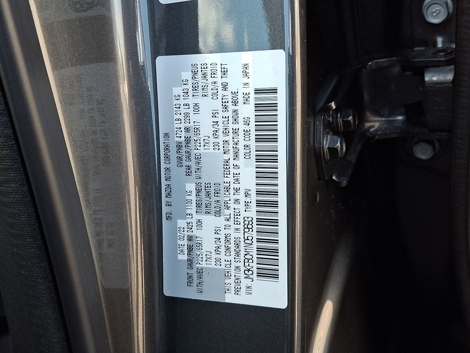 Certified 2022 MAZDA CX-5 AWD 2.5 S image 20