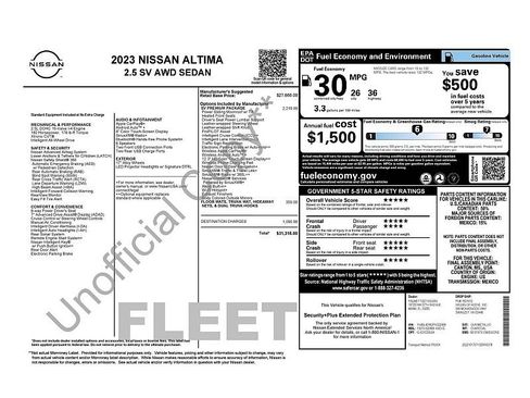 Used 2023 Nissan Altima 2.5 SV w/ SV Premium Package AWD/4WD image 2