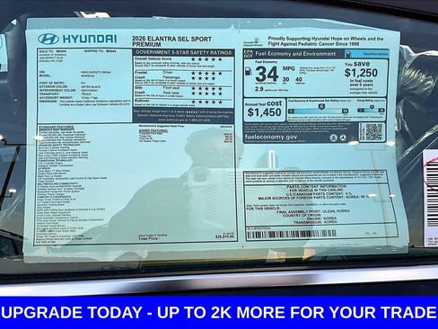 New 2026 Hyundai Elantra SEL Sport Premium FWD image 17