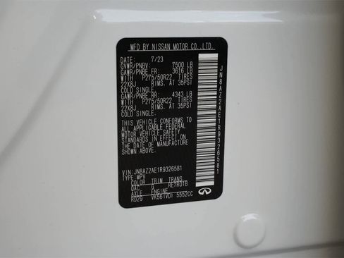 Certified 2024 INFINITI QX80 Premium Select w/ Cargo Package image 24