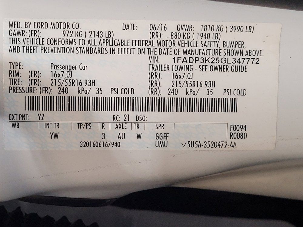 Used 2016 Ford Focus SE FWD image 33