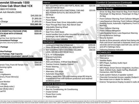 Used 2023 Chevrolet Silverado 1500 Custom w/ LPO, Dark Essentials Package AWD/4WD image 6