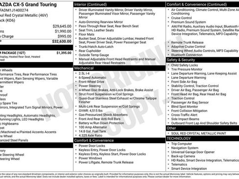 Used 2018 MAZDA CX-5 Grand Touring w/ Premium Package image 3