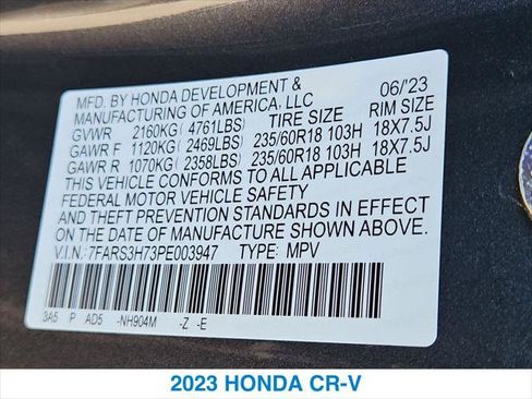 Certified 2023 Honda CR-V EX-L image 26