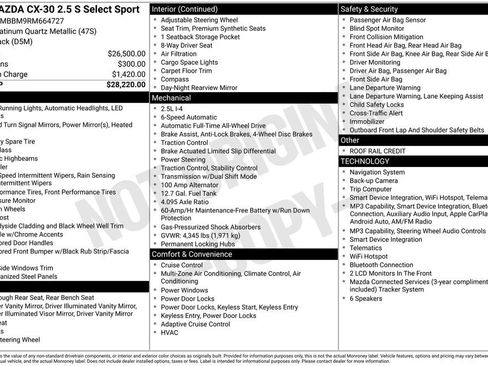 Used 2024 MAZDA CX-30 AWD 2.5 S w/ Select Sport Pkg image 3
