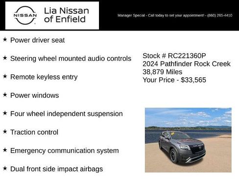 Certified 2024 Nissan Pathfinder Rock Creek AWD/4WD image 10