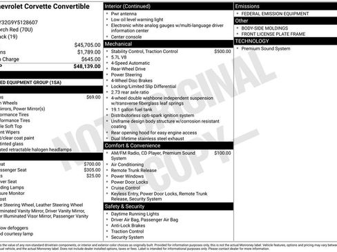 Used 2000 Chevrolet Corvette Convertible image 3