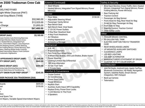 Used 2022 RAM 3500 Tradesman w/ Safety Group image 2