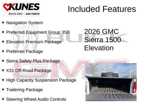 New 2026 GMC Sierra 1500 Elevation w/ Elevation Premium Package AWD/4WD image 2