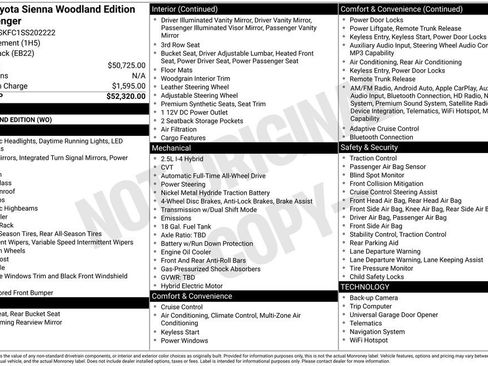 Certified 2025 Toyota Sienna XLE Woodland Edition AWD/4WD image 11