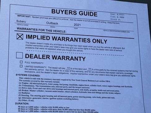 Used 2021 Subaru Outback Premium image 22