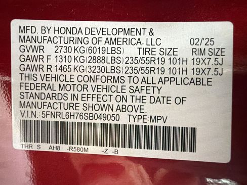 Used 2025 Honda Odyssey Sport-L image 18
