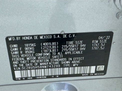 Used 2022 Honda HR-V EX image 41