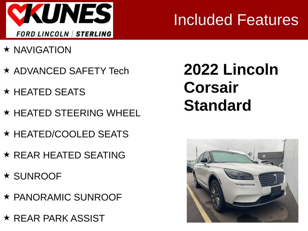 Used 2022 Lincoln Corsair AWD w/ Premium Package image 2