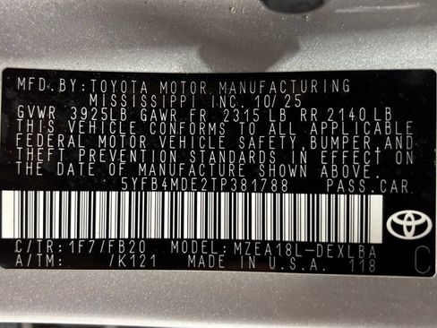 Used 2026 Toyota Corolla LE FWD image 11