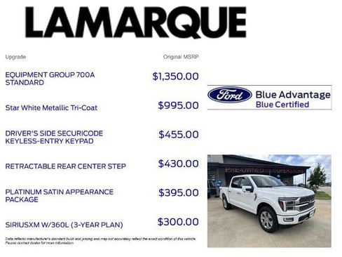 Certified 2026 Ford F150 Platinum w/ Equipment Group 700A Standard AWD/4WD image 10