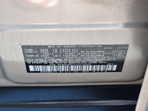 Used 2018 Subaru Outback 2.5i Limited AWD/4WD image 38