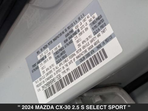 Used 2024 MAZDA CX-30 AWD 2.5 S w/ Select Sport Pkg image 33