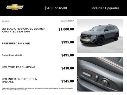 Certified 2022 GMC Acadia AT4 w/ Preferred Package image 15