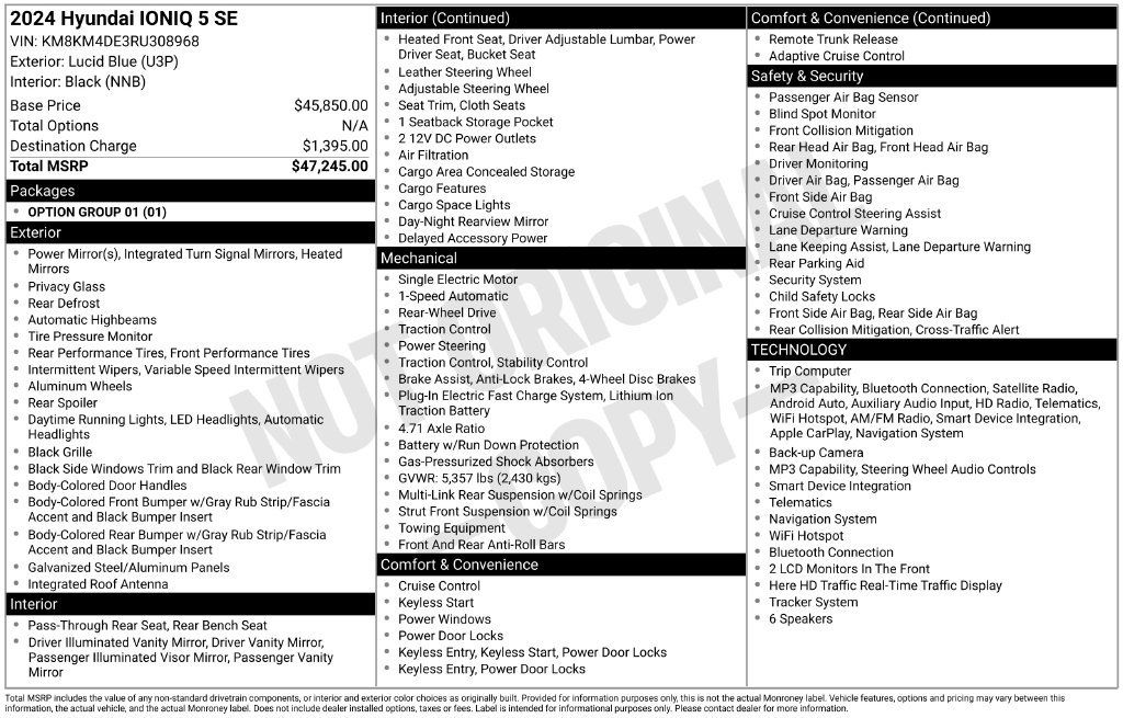 Certified 2024 Hyundai Ioniq 5 SE RWD image 5