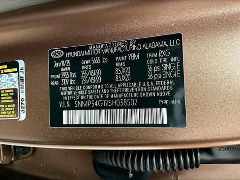 Certified 2025 Hyundai Santa Fe Calligraphy image 35