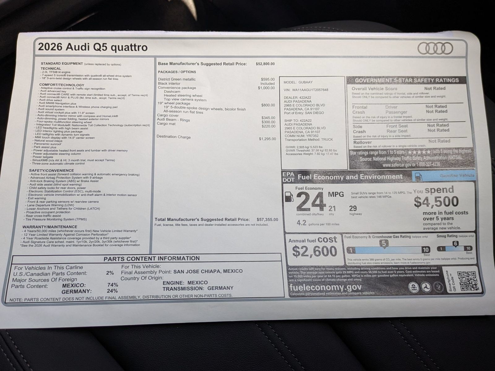 New 2026 Audi Q5 Premium AWD/4WD image 18