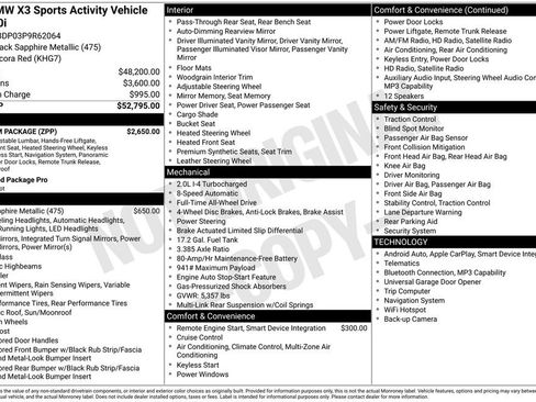 Certified 2023 BMW X3 xDrive30i w/ Premium Package AWD/4WD image 2