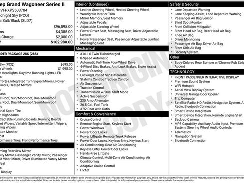 Used 2023 Jeep Grand Wagoneer Series II AWD/4WD image 6